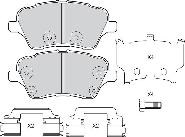 BRAKE PADS FORD B-MAX FIESTA VI VII FR